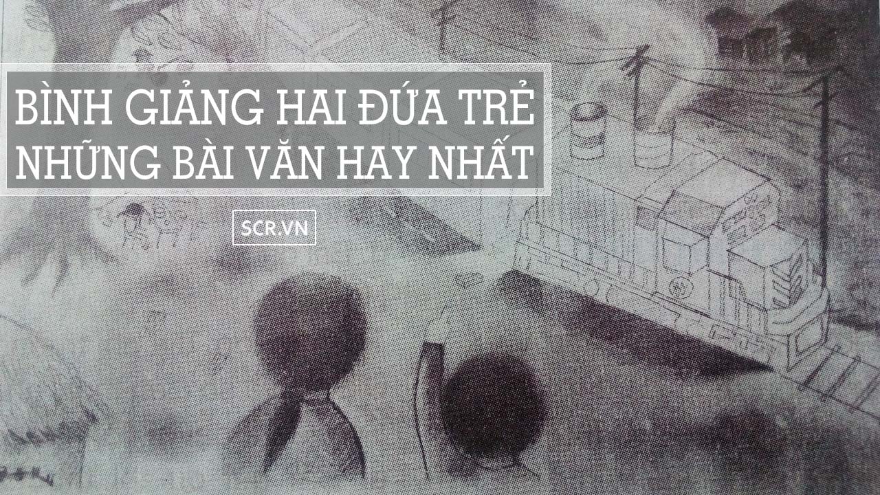 bình giảng hai đứa trẻ