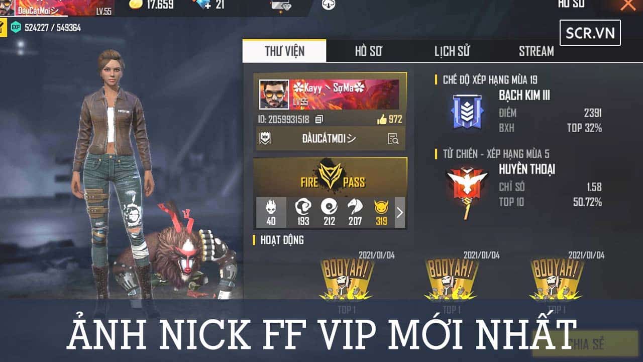 Ảnh Nick FF VIP Nhất