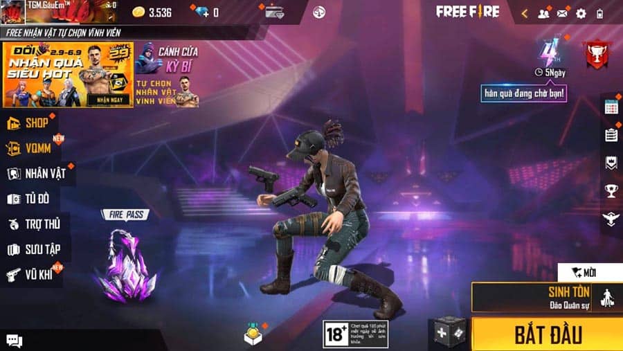 Hinh anh ACC Free Fire nu OB31