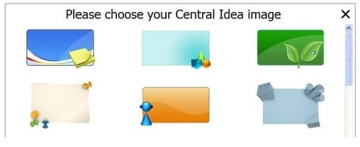 Chọn hình nền cho Central Idea