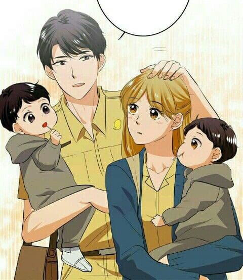 Bức tranh gia đình anime ấn tượng