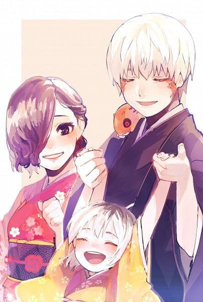 Bức tranh gia đình anime cute nhất