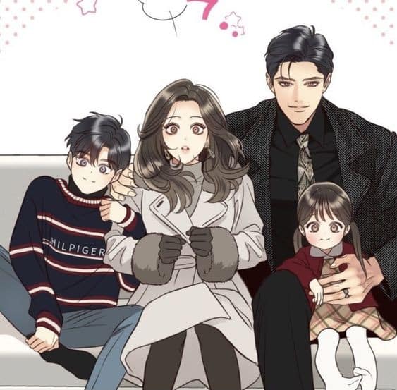 Bức tranh gia đình anime sáng tạo