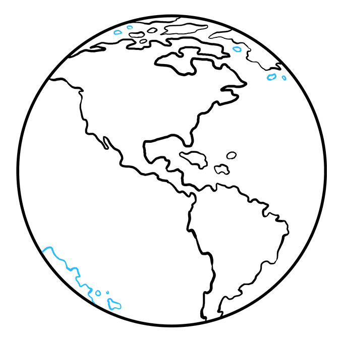 Vẽ đường nhấp nhô tạo hình châu lục