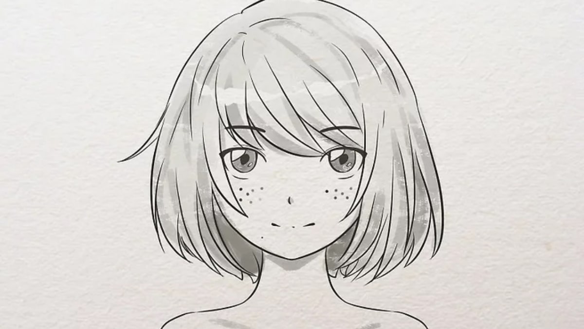Bước 4 trong vẽ tranh anime cô giáo