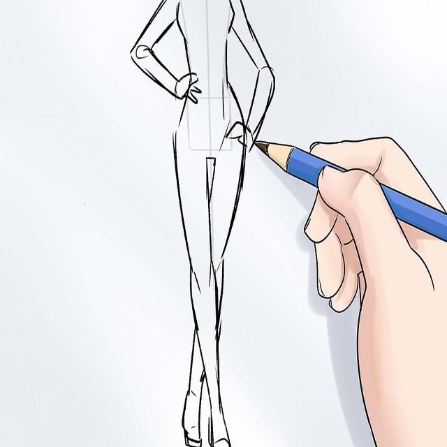Cách vẽ cánh tay dáng người mẫu thời trang