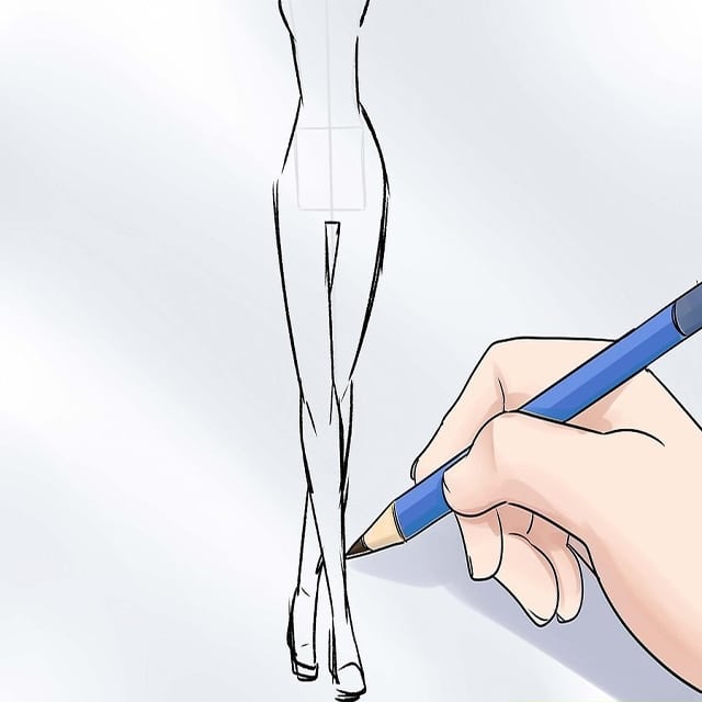 Cách vẽ chân dáng người mẫu thời trang