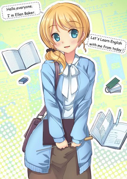 Hình cô giáo anime dễ thương