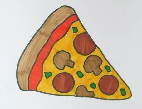 Hình pizza đơn giản