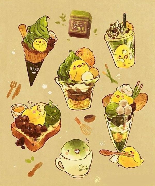 Kawaii hình đồ ăn cute