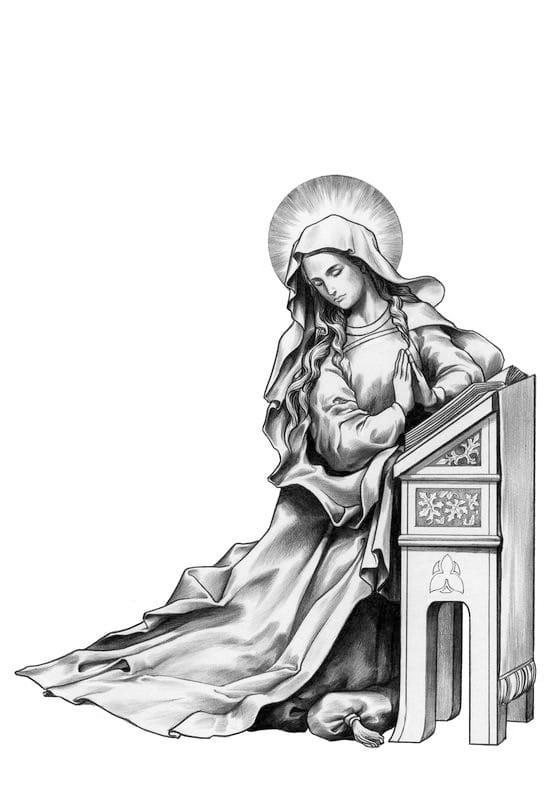 Tranh Đức Mẹ Maria sáng tạo