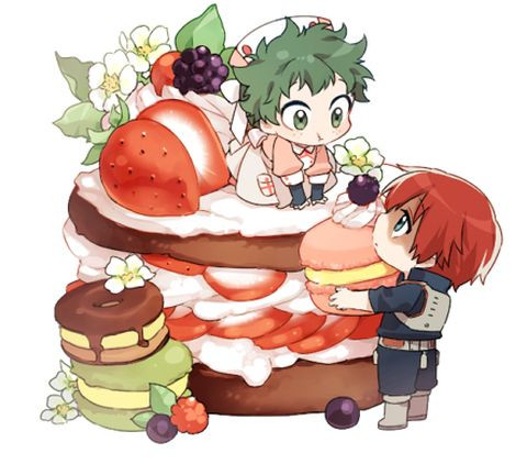 Tranh bánh ngọt anime sáng tạo