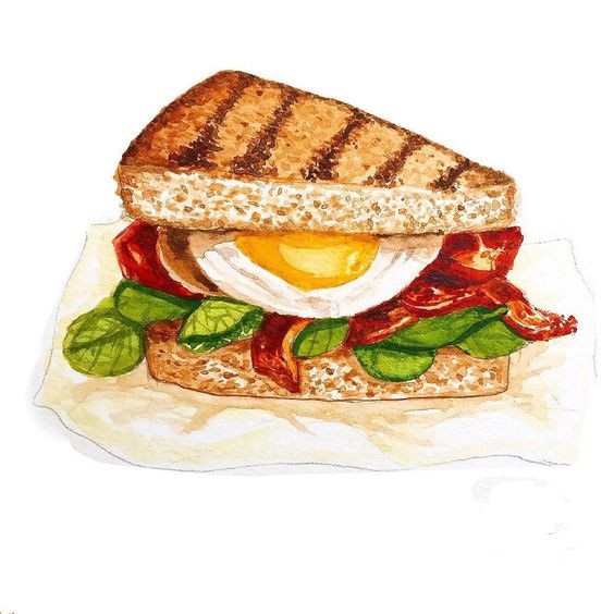 Tranh bánh sandwich đặc sắc