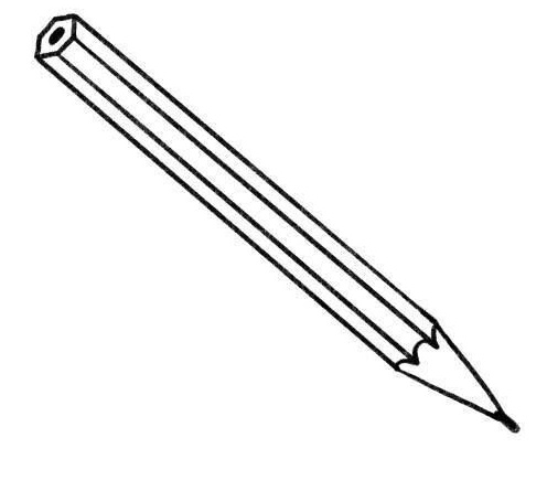 Tranh cái bút chì đơn giản