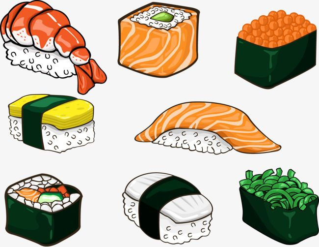 Tranh đồ ăn sushi đặc biệt