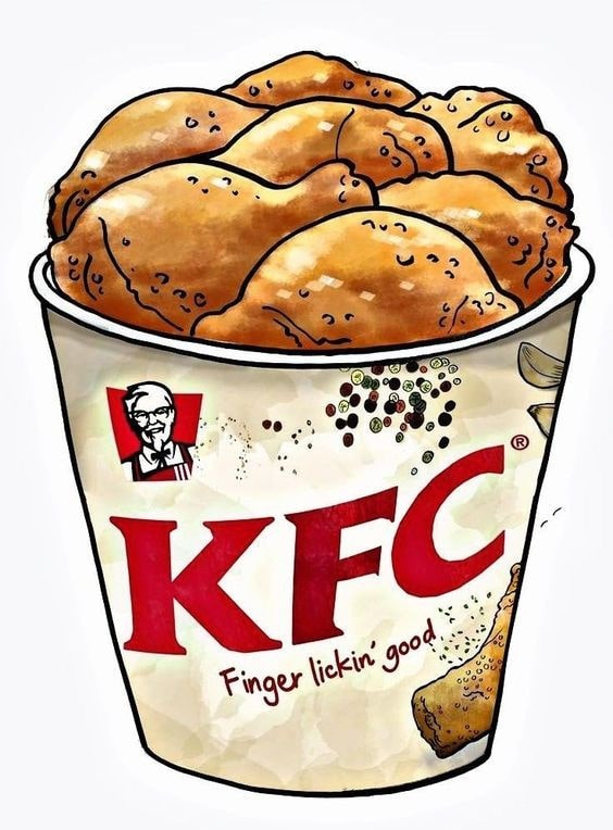 Tranh gà rán KFC siêu đẹp