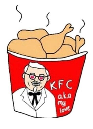 Tranh gà rán KFC thú vị