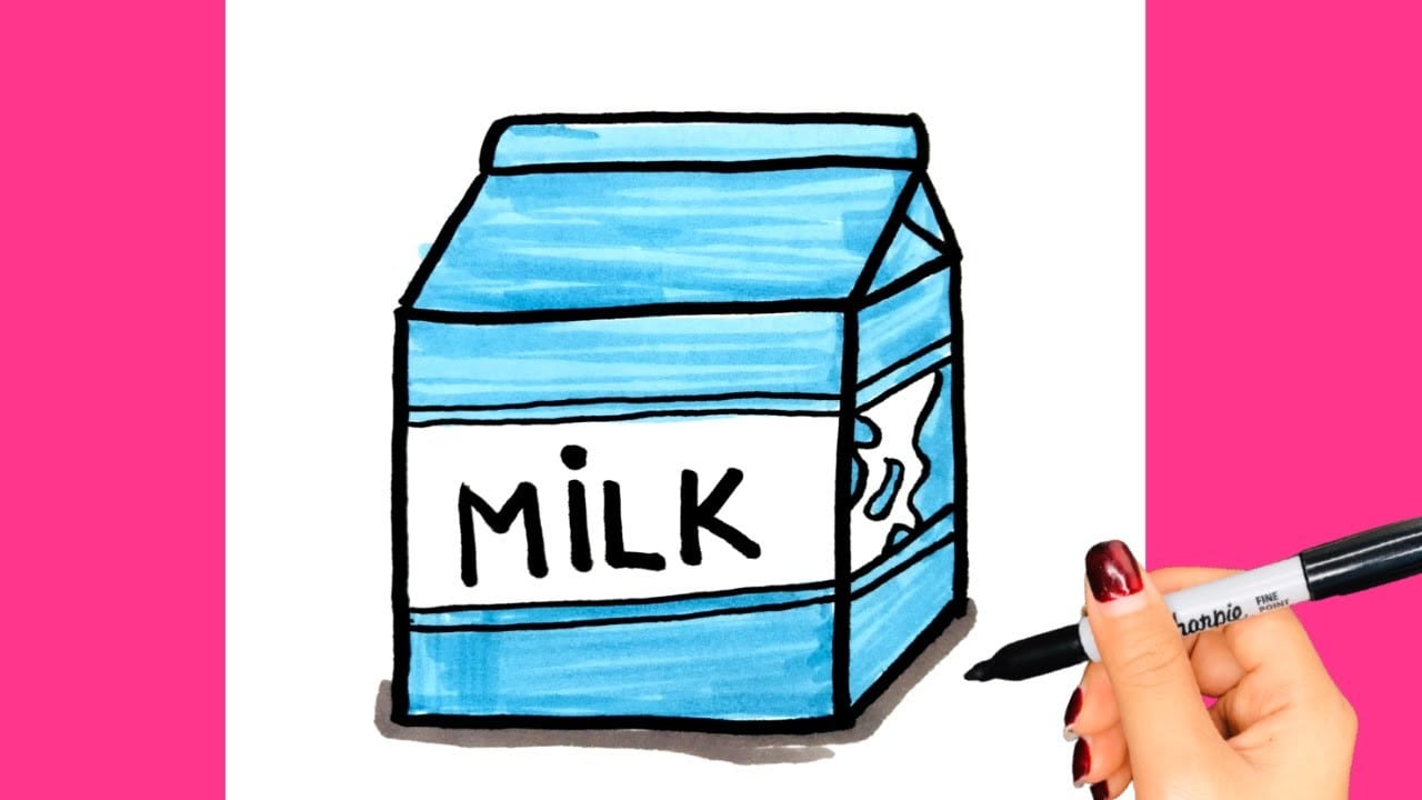 Tranh hộp sữa đơn giản