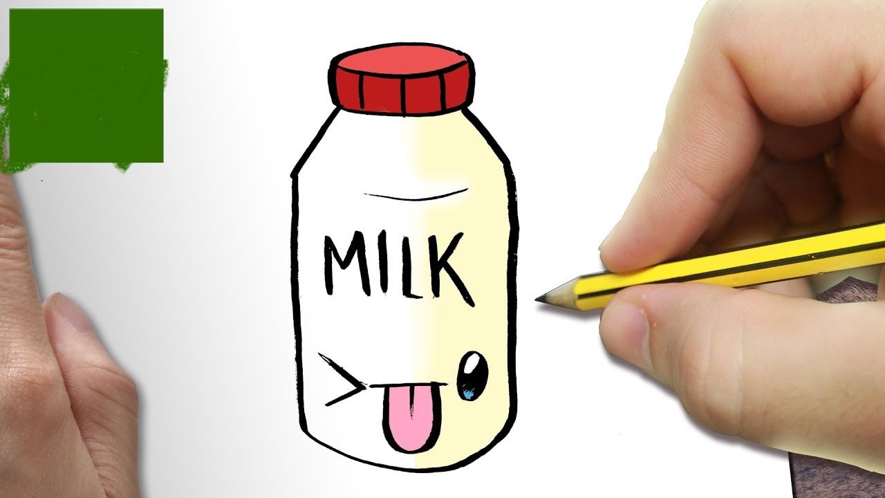 Tranh hộp sữa tươi đơn giản