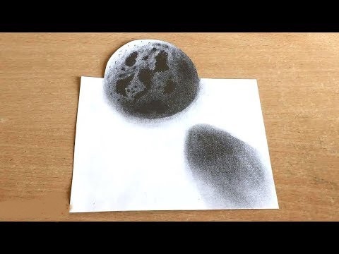 Tranh mặt trăng 3D đẹp