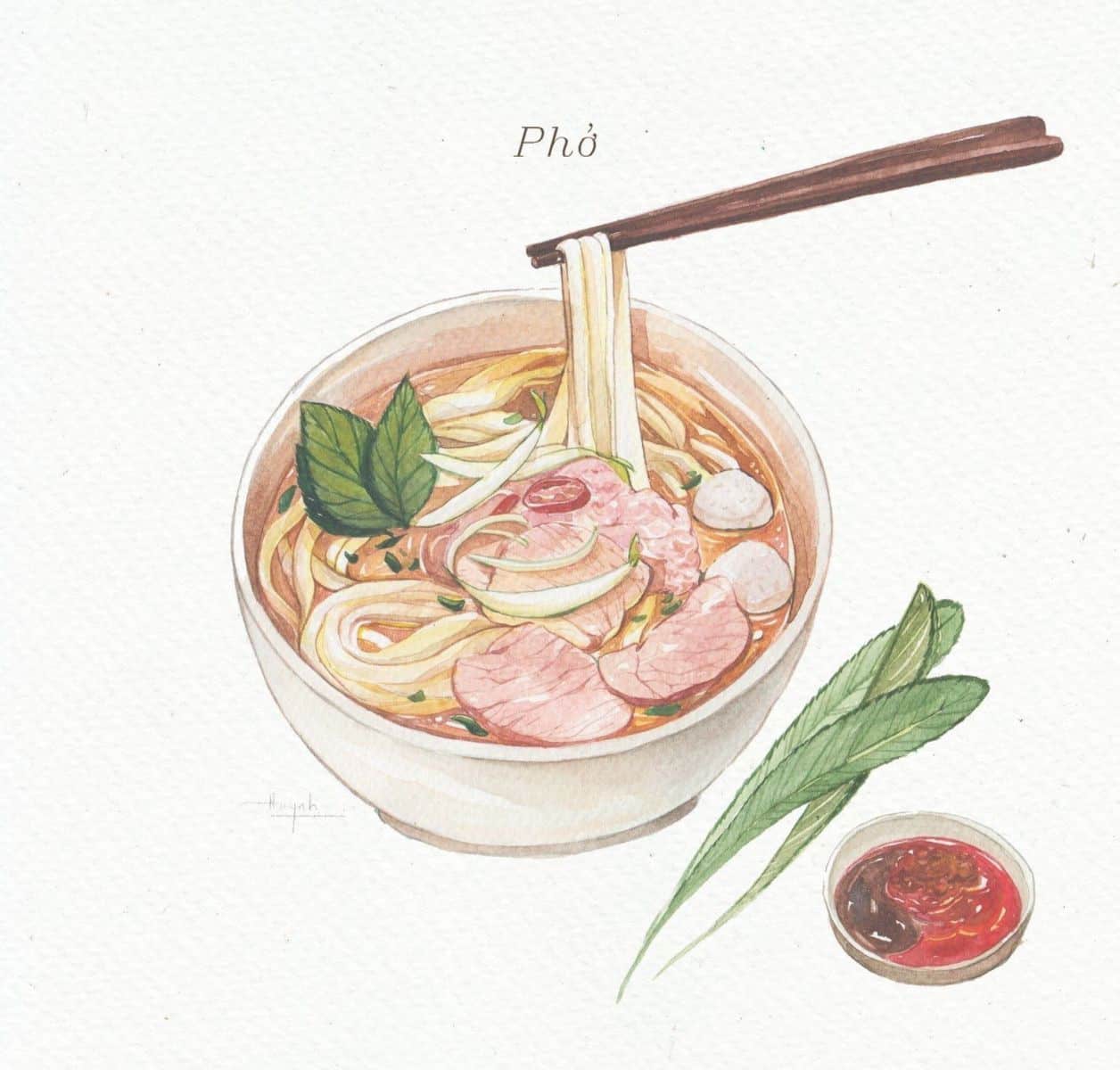 Tranh món ăn Việt Nam đặc sắc