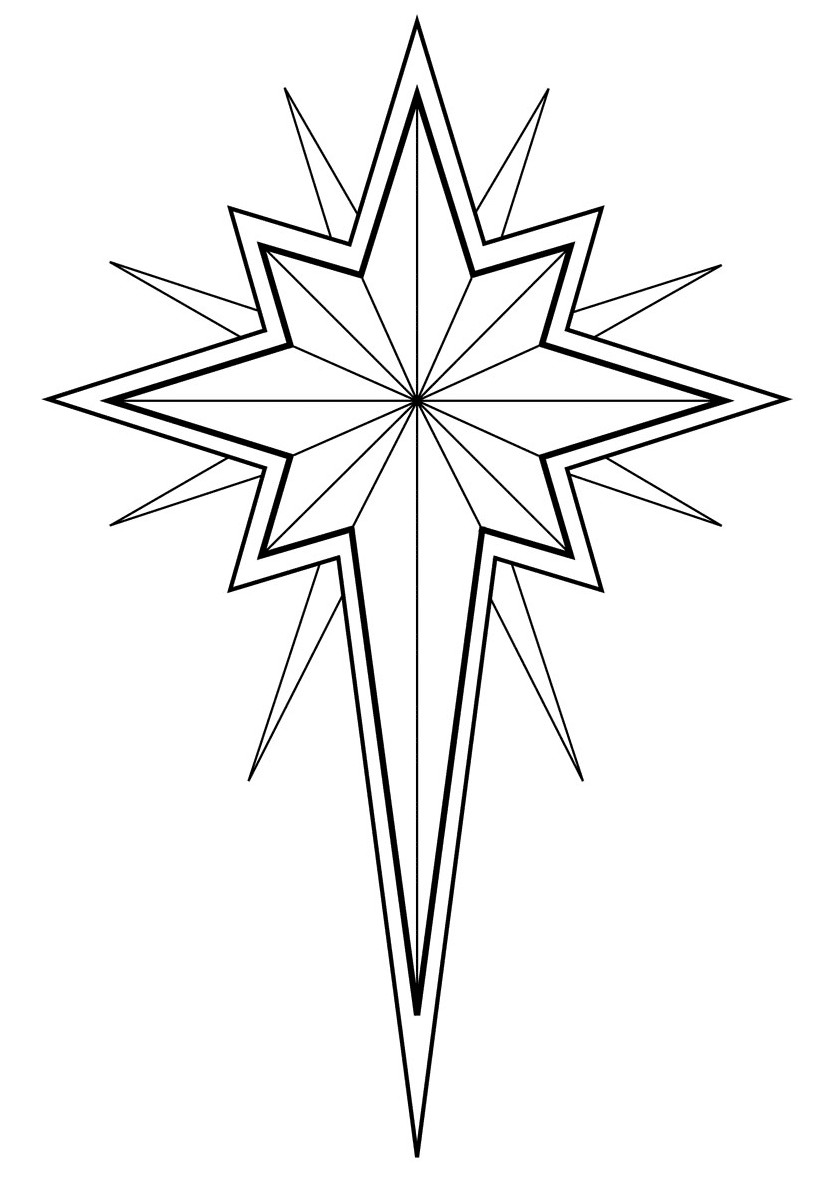 Tranh ngôi sao 8 cánh độc đáo
