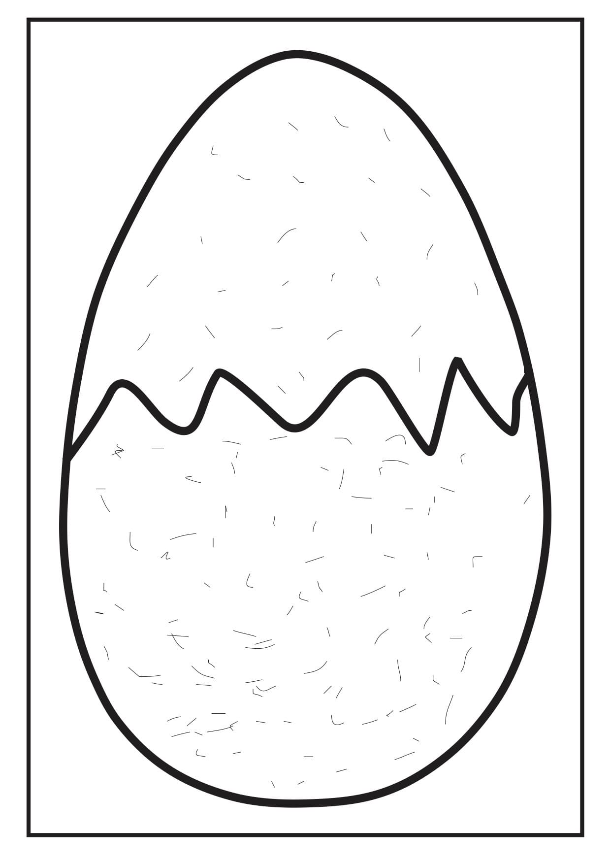 Tranh quả trứng đơn giản