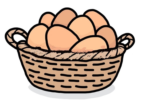 Tranh trứng gà đơn giản