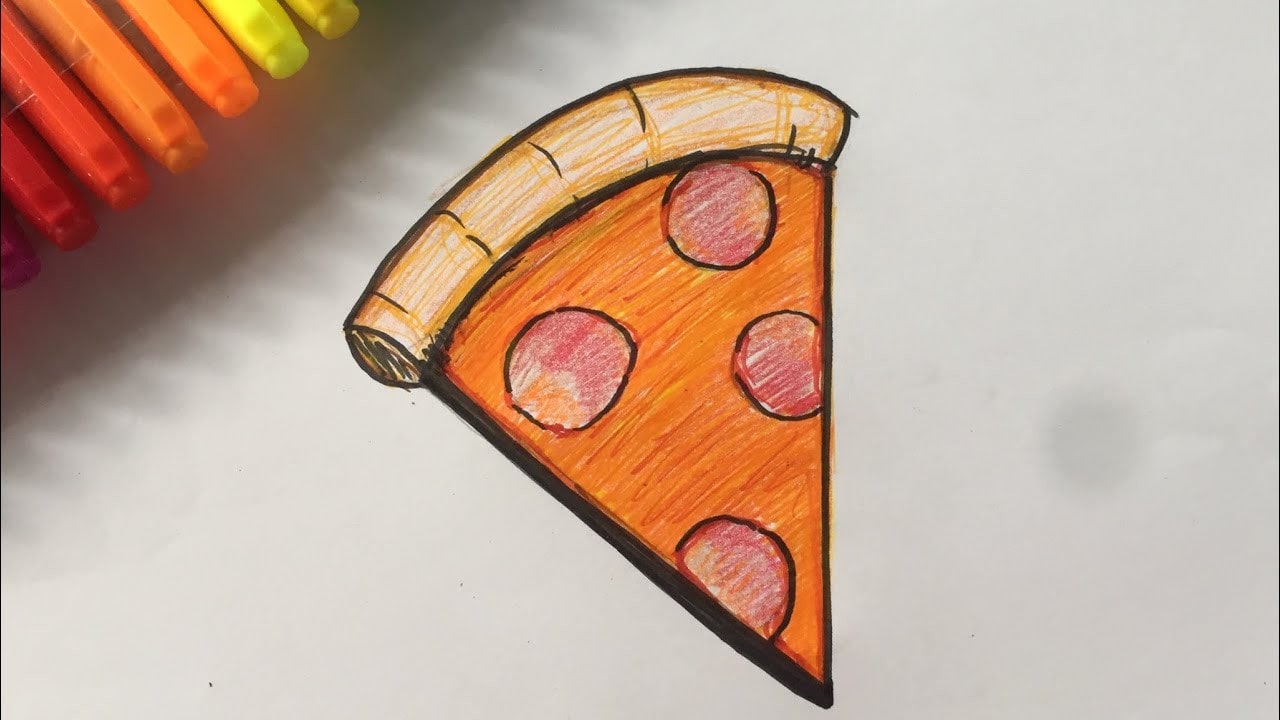 Tranh về miếng pizza đẹp nhất
