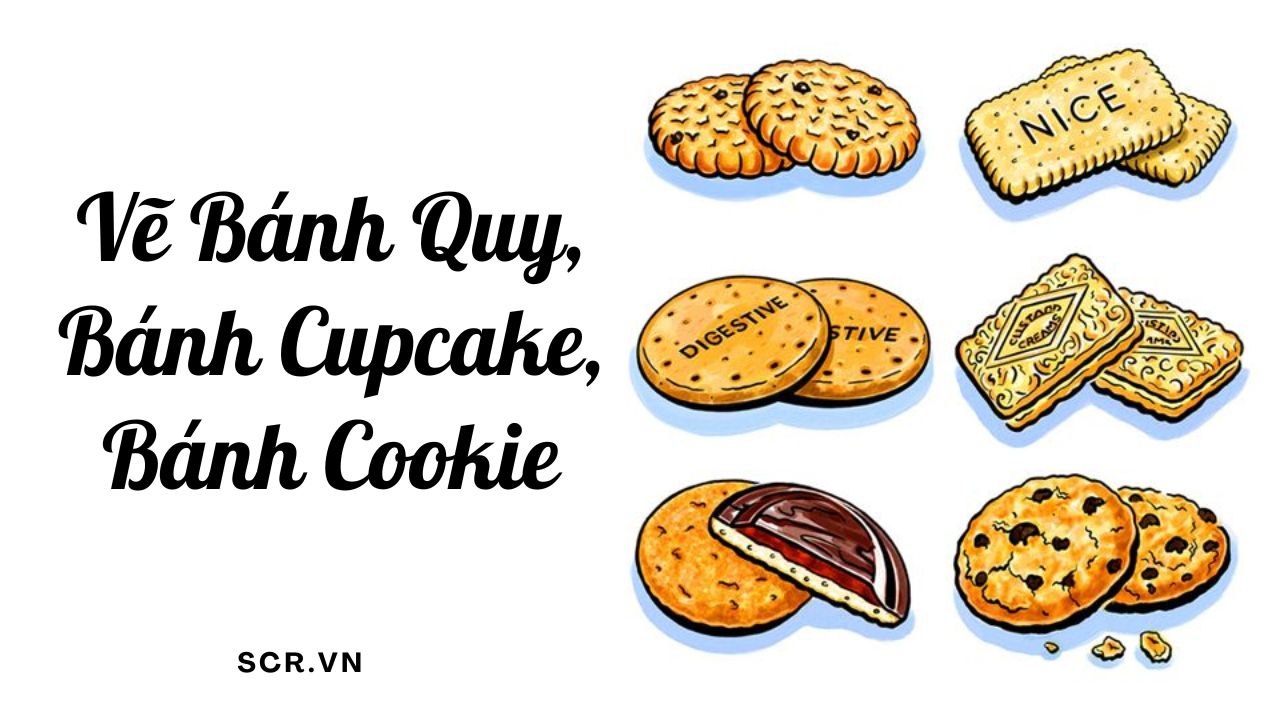 Vẽ Bánh Quy, Bánh Cupcake, Bánh Cookie