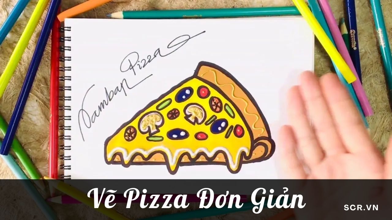 Vẽ Pizza Đơn Giản