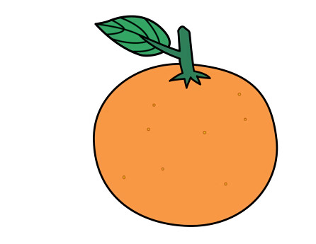 Tô màu trái cam