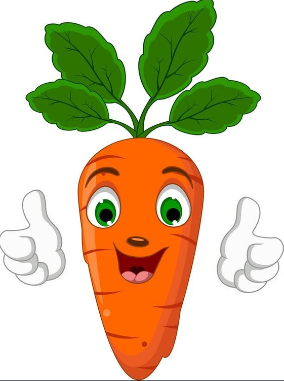 Tranh cà rốt chibi cute