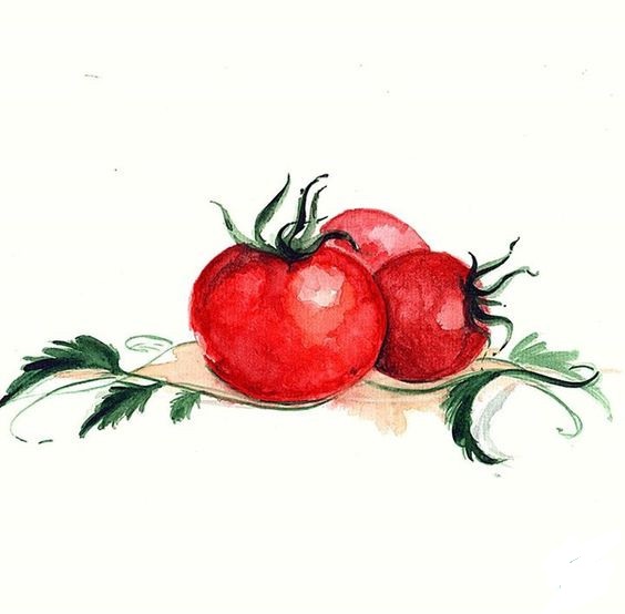 Tranh quả cà chua độc đáo