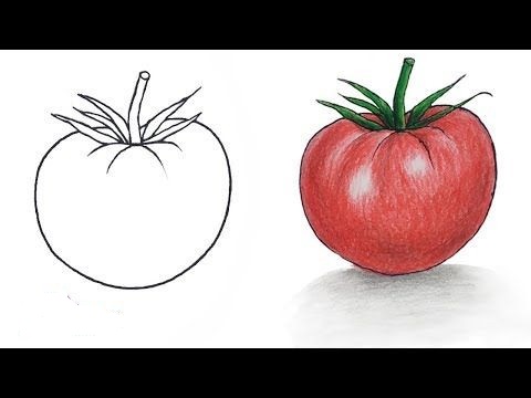 Tranh quả cà chua đơn giản