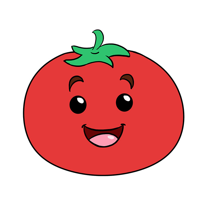 Tranh quả cà chua siêu cute