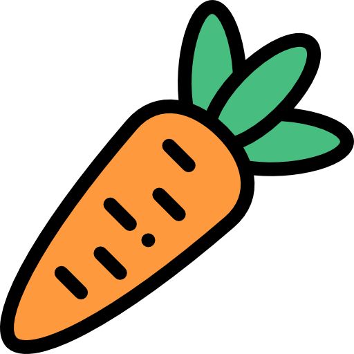 Tranh quả cà rốt đơn giản