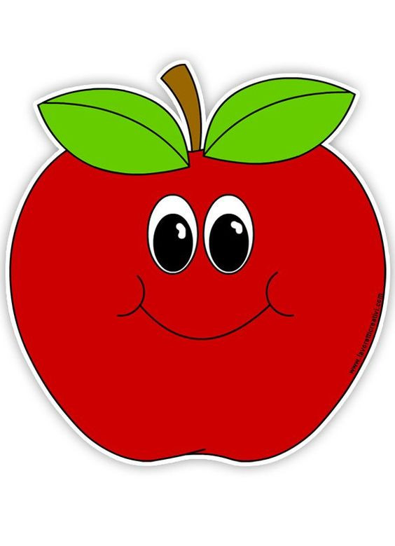 Tranh quả táo đỏ cute