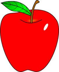 Tranh quả táo đỏ đơn giản