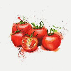Tranh trái cà chua đa dạng