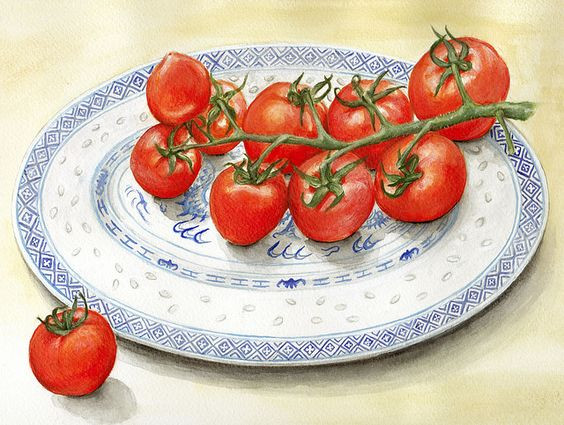 Tranh trái cà chua sáng tạo