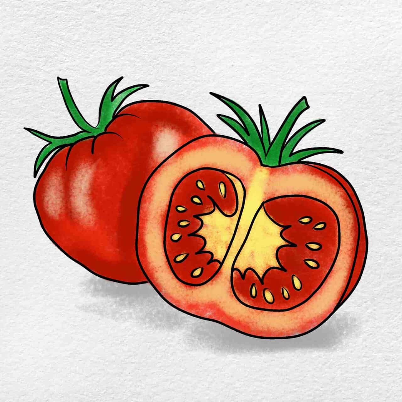 Tranh trái cà chua siêu xinh