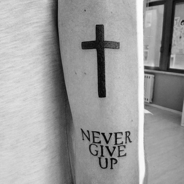 Tattoo never give up