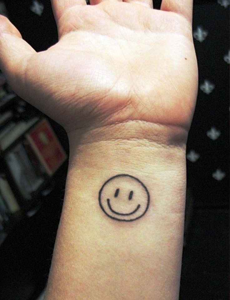 Hình Tattoo Mặt Cười Cute