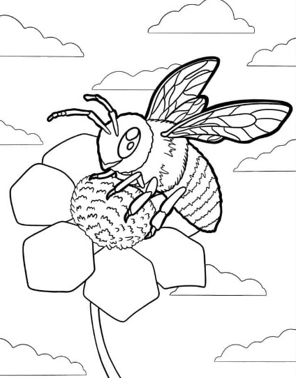 Hình Vẽ Tô Màu Con Ong Đẹp Nhất