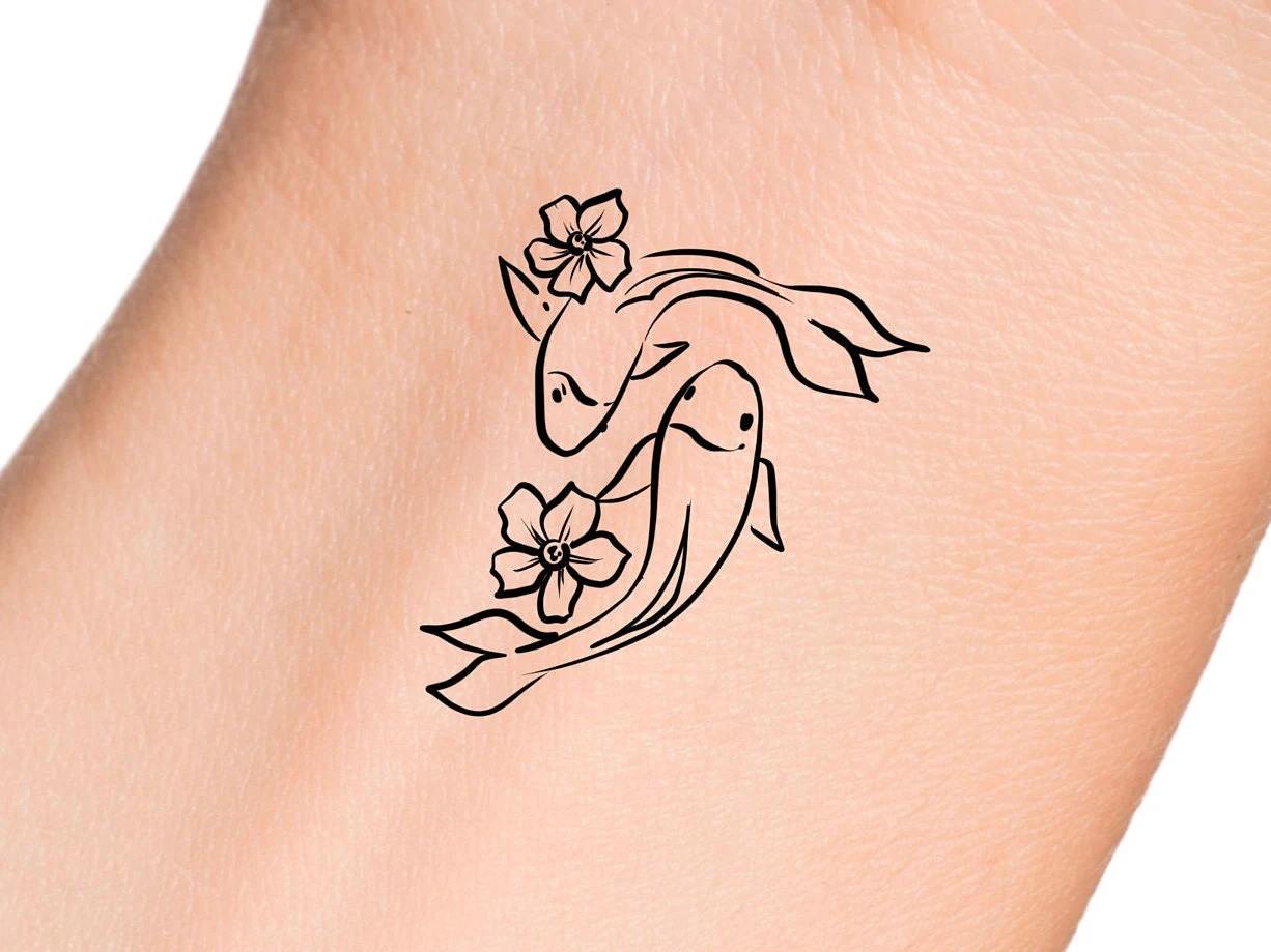 Tattoo Cá Chép Nhỏ Mini