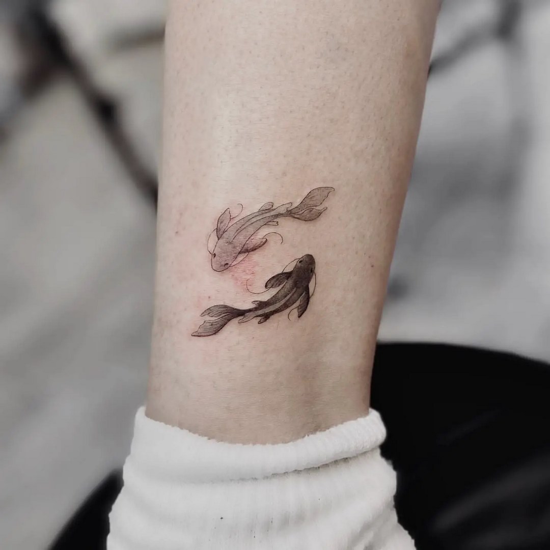 Tattoo Cá Chép Nhỏ