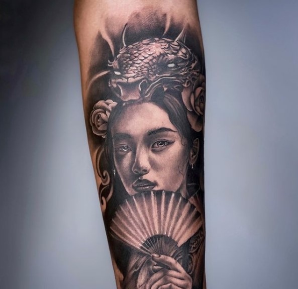 Tattoo Cô Gái Trung Hoa Đẹp