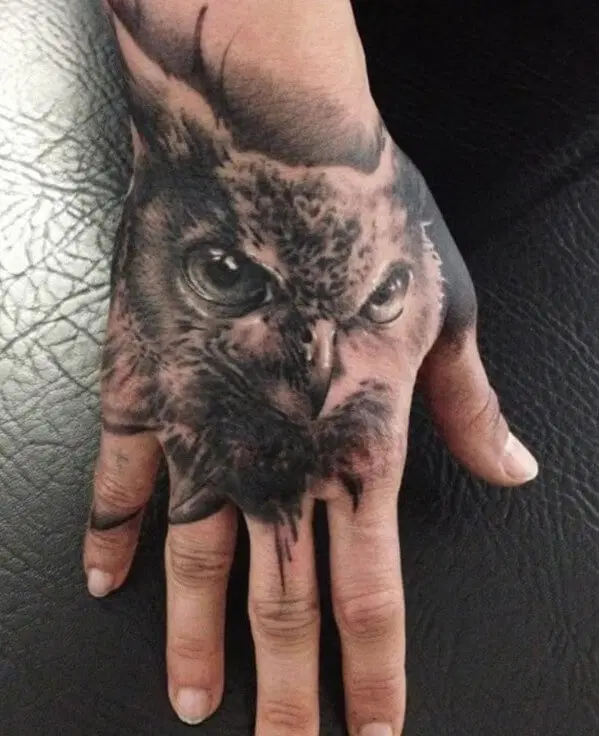 Tattoo Cú Mèo Ở Tay