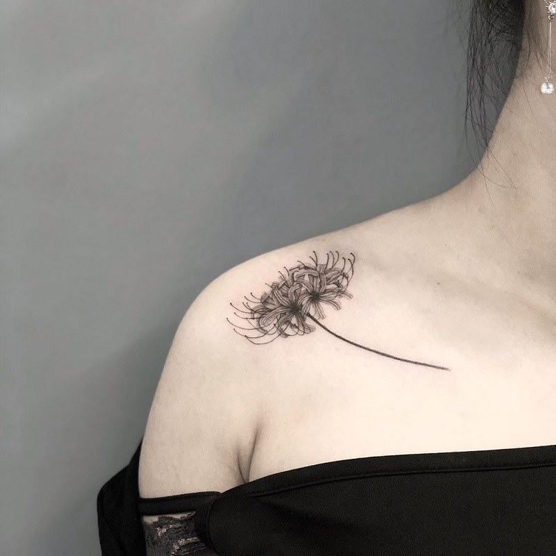 Tattoo Hoa Bỉ Ngạn Đẹp